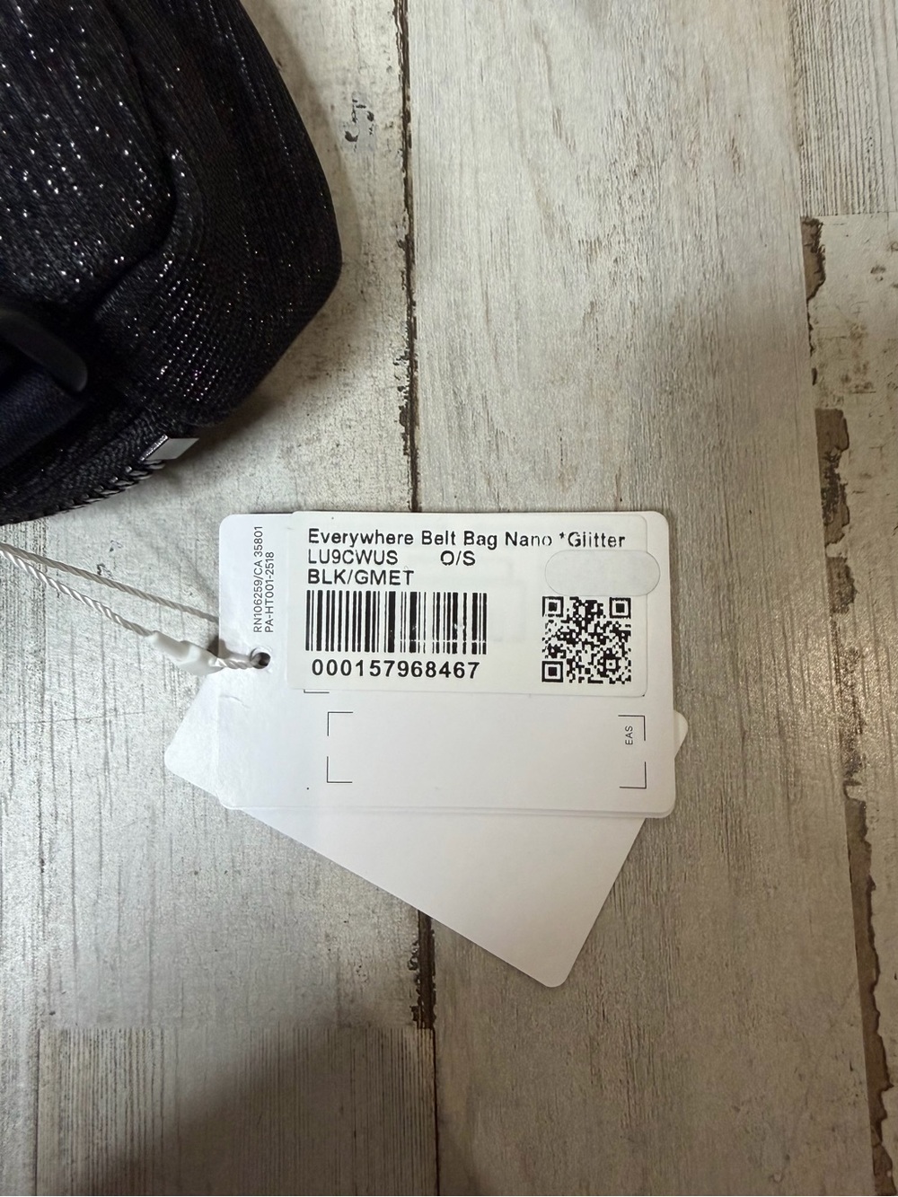 lululemon athletica Black Glitter Everywhere Belt Bag Nano - Picture 4 of 5